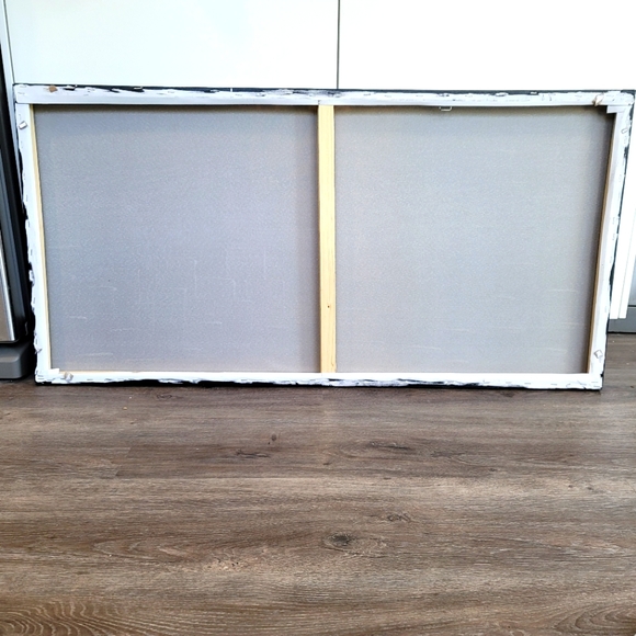 Oil Painting "Tree of Life" on Canvas 20x40 Rainbow Colors with 3D White Flowers - Picture 2 of 2